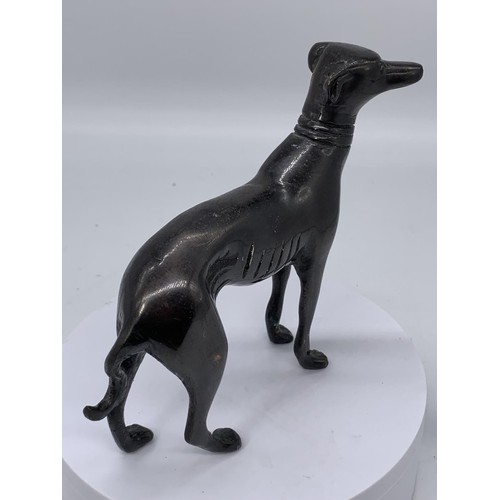 194 - A BRONZE GREYHOUND