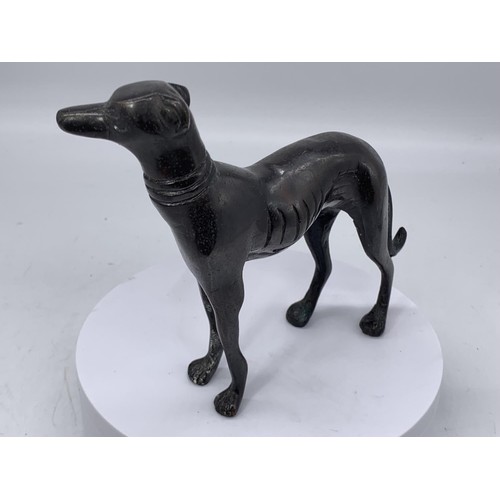 194 - A BRONZE GREYHOUND