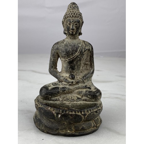 200 - A COLD CAST BRONZE BUDDHA 5” TALL