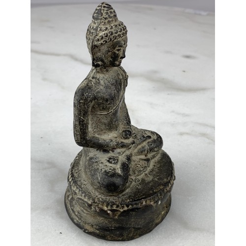 200 - A COLD CAST BRONZE BUDDHA 5” TALL