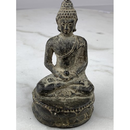 200 - A COLD CAST BRONZE BUDDHA 5” TALL