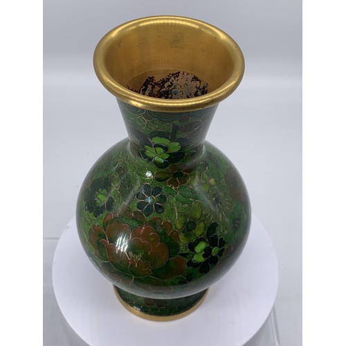 206 - A CLOISONNE VASE 7.5