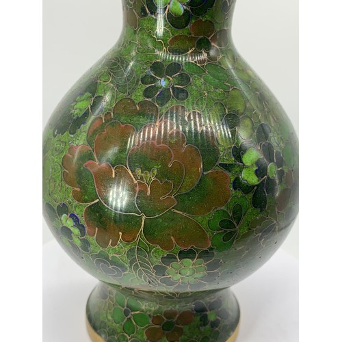 206 - A CLOISONNE VASE 7.5