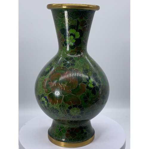 206 - A CLOISONNE VASE 7.5