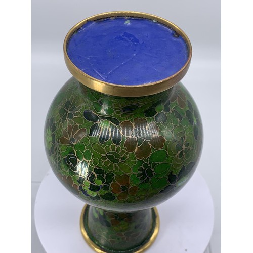 206 - A CLOISONNE VASE 7.5