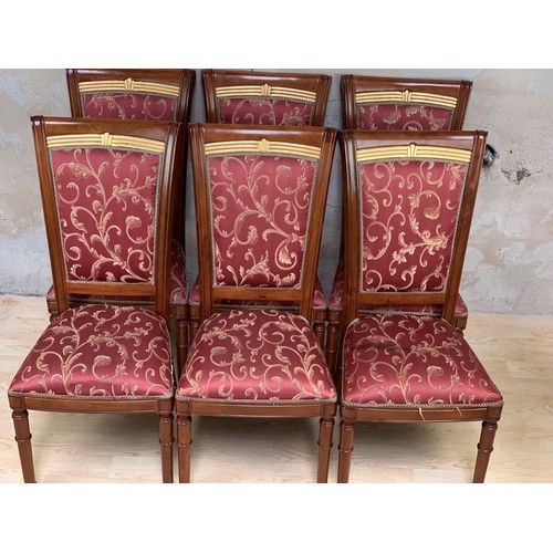 234 - A SET OF 6 SCROLL BACK CHAIRS