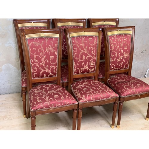 234 - A SET OF 6 SCROLL BACK CHAIRS