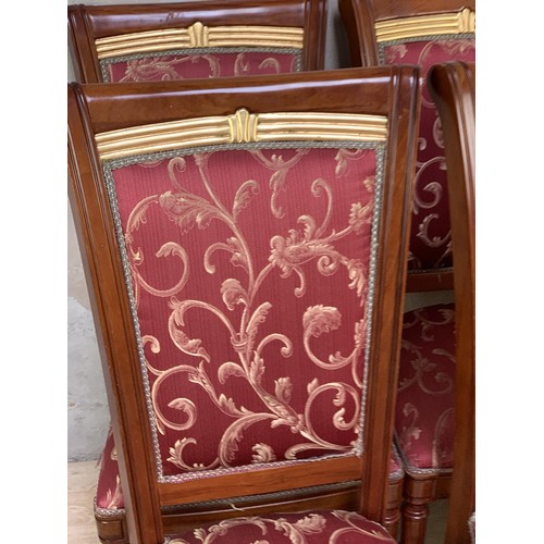 234 - A SET OF 6 SCROLL BACK CHAIRS