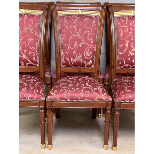 234 - A SET OF 6 SCROLL BACK CHAIRS