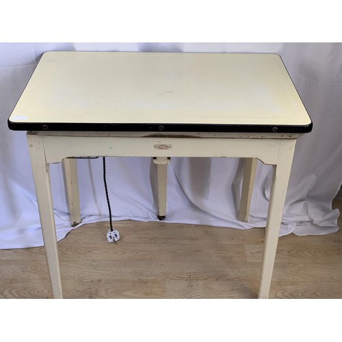 241 - MOST UNUSUAL EARLY LIFT TOP IRONING TABLE BY ESTO