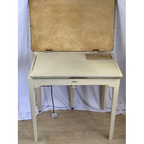 241 - MOST UNUSUAL EARLY LIFT TOP IRONING TABLE BY ESTO