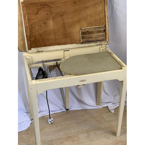 241 - MOST UNUSUAL EARLY LIFT TOP IRONING TABLE BY ESTO