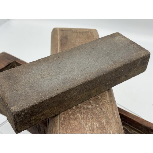 247 - CASED WET STONE FOR SHARPING KNIVES