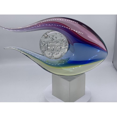 451 - AN ARS MURANO ELIO ROFFONLINI & ROBERTO CAMMOZZO ITALIAN DESIGNER STUDIO GLASS STATEMENT PIECE 11