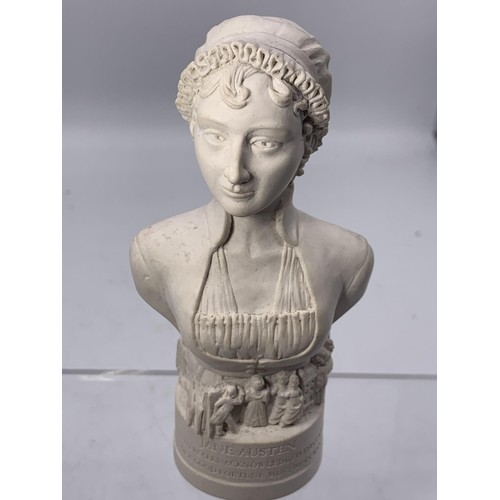 437 - SIGNED CHALK JANE AUSTEN BUST 5