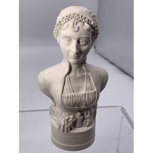 437 - SIGNED CHALK JANE AUSTEN BUST 5