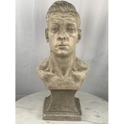 761 - A LARGE BUST OF A MALE SIGNED H MILLING 22