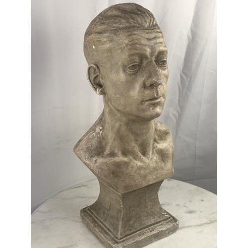 761 - A LARGE BUST OF A MALE SIGNED H MILLING 22