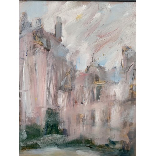 767 - OIL ON BOARD BELFAST CASTLE BY CON CAMPBELL 17X15