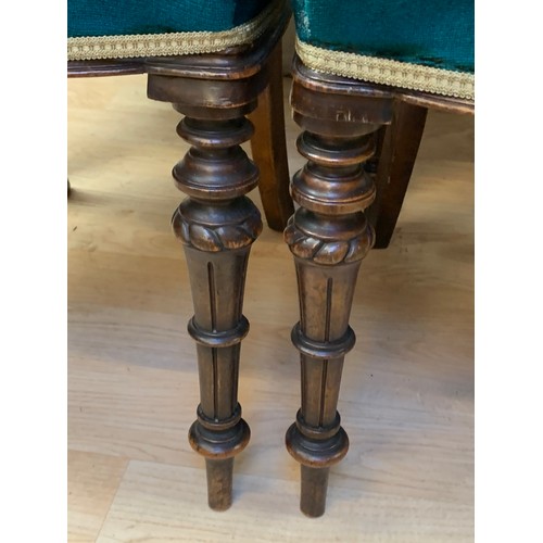 208a - A SET OF 6 ORNATELY CARVED AND RECENTLY RECOVERED BALLOON BACK CHAIRS