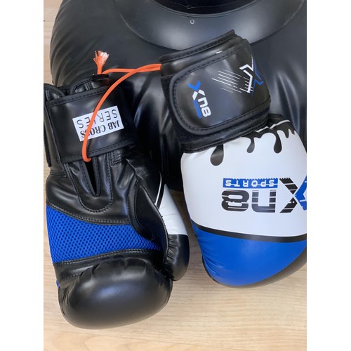 50 - A PUNCHBAG AND BOXING GLOVES