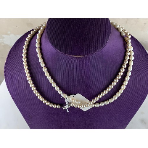 215 - 2 NATURAL PEARL NECKLACE