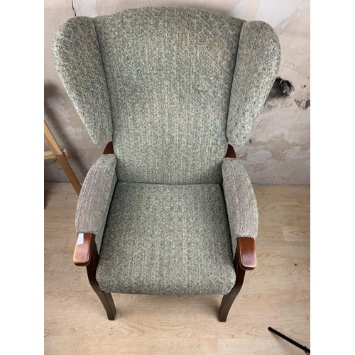 133 - A WINGBACK ARMCHAIR