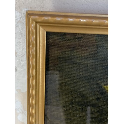 149 - GILT FRAMED TAPESTRY 20 x 21