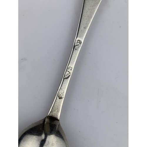 244 - AN UNUSUAL EARLY IRISH SILVER TEASPOON