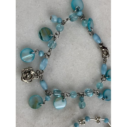 252 - 2 TURQUOISE COLOURED BRACELETS