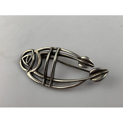 260 - SILVER MACKINTOSH STYLE BROOCH