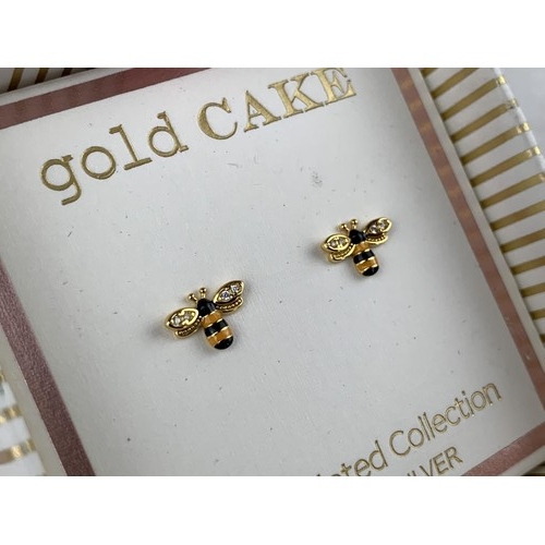 269 - STERLING SILVER HONEY BEE EARRINGS