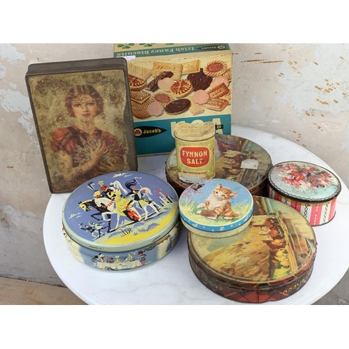 183 - A LOT OF VINTAGE ADVERTISING TIN BOXES