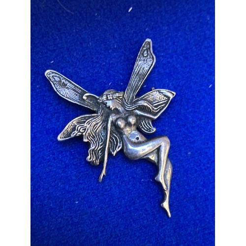 282 - SILVER FAIRY BROOCH