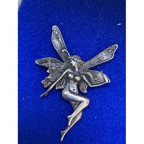 282 - SILVER FAIRY BROOCH