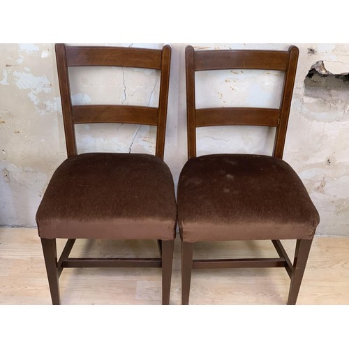 35 - A PAIR OF LATE VICTORIAN SIDECHAIRS