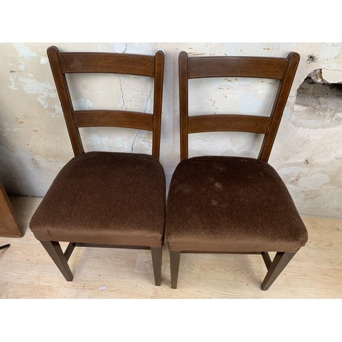 35 - A PAIR OF LATE VICTORIAN SIDECHAIRS