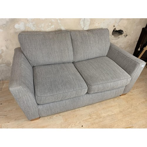 314 - A GREY 2 SEATER SETTEE