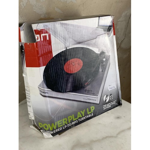 319 - ION POWERPLAY RECORD PLAYER IN BOX