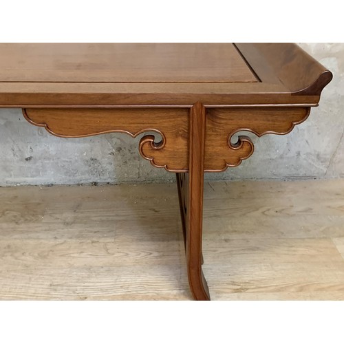 328 - ORIENTAL STYLE HARDWOOD COFFE TABLE 68