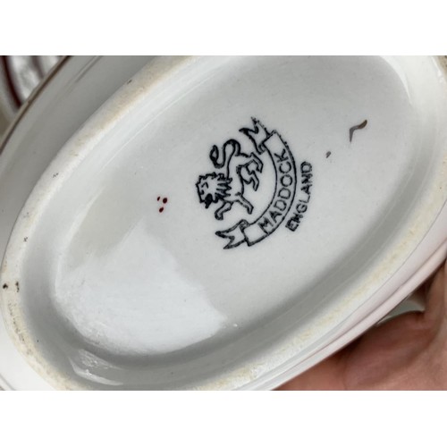 107 - A PART DINNER SERVICE BY MADDOCK TO INCLUDE TUREENS