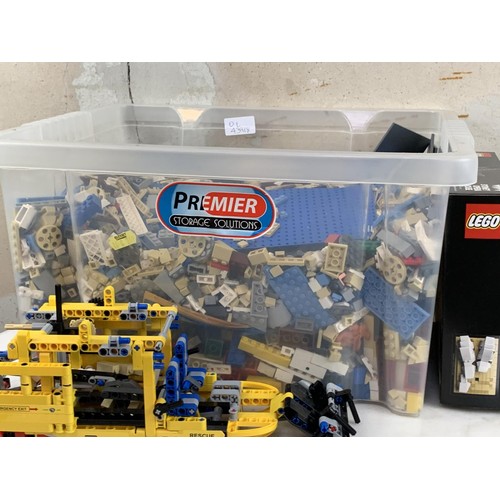 108 - A LARGE BOX OF MIXED LEGO