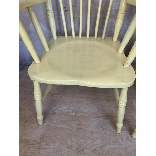 419 - PAIR OF VICT PINE COUNTRY CHAIRS