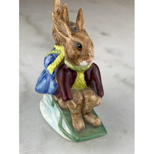 436 - A ROYAL DOULTON BUNNYKINS FIGURENE BILLIE & BUNTY