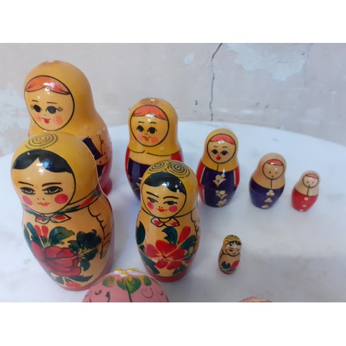 441 - 3 SETS OF RUSSIAN DOLLS