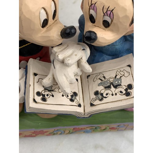 504 - A BOXED DISNEY MICKEY & MINNIE SHARING MEMORIES FIGURINE