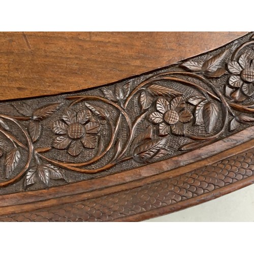 540 - A CARVED HARDWOOD TRAY (2 HANDLED) 24