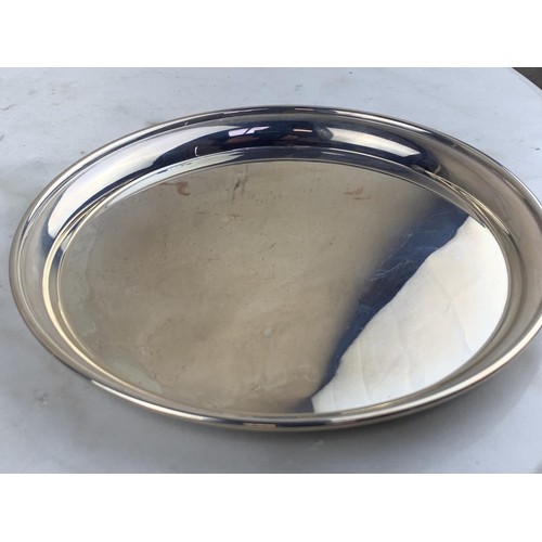 564 - A BIRMINGHAM SILVER TRAY 240.6grms