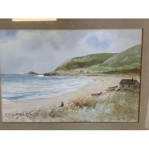 617 - WATERCOLOUR BY M.M.GOVERAN BALLYGALLY 18 x 15