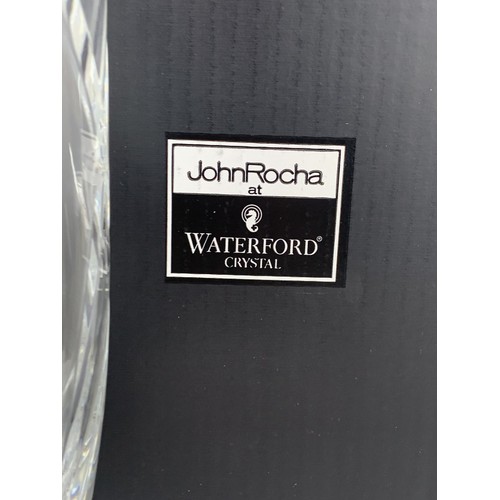 645 - A BOXED WATERFORD CRYSTAL VASE 10